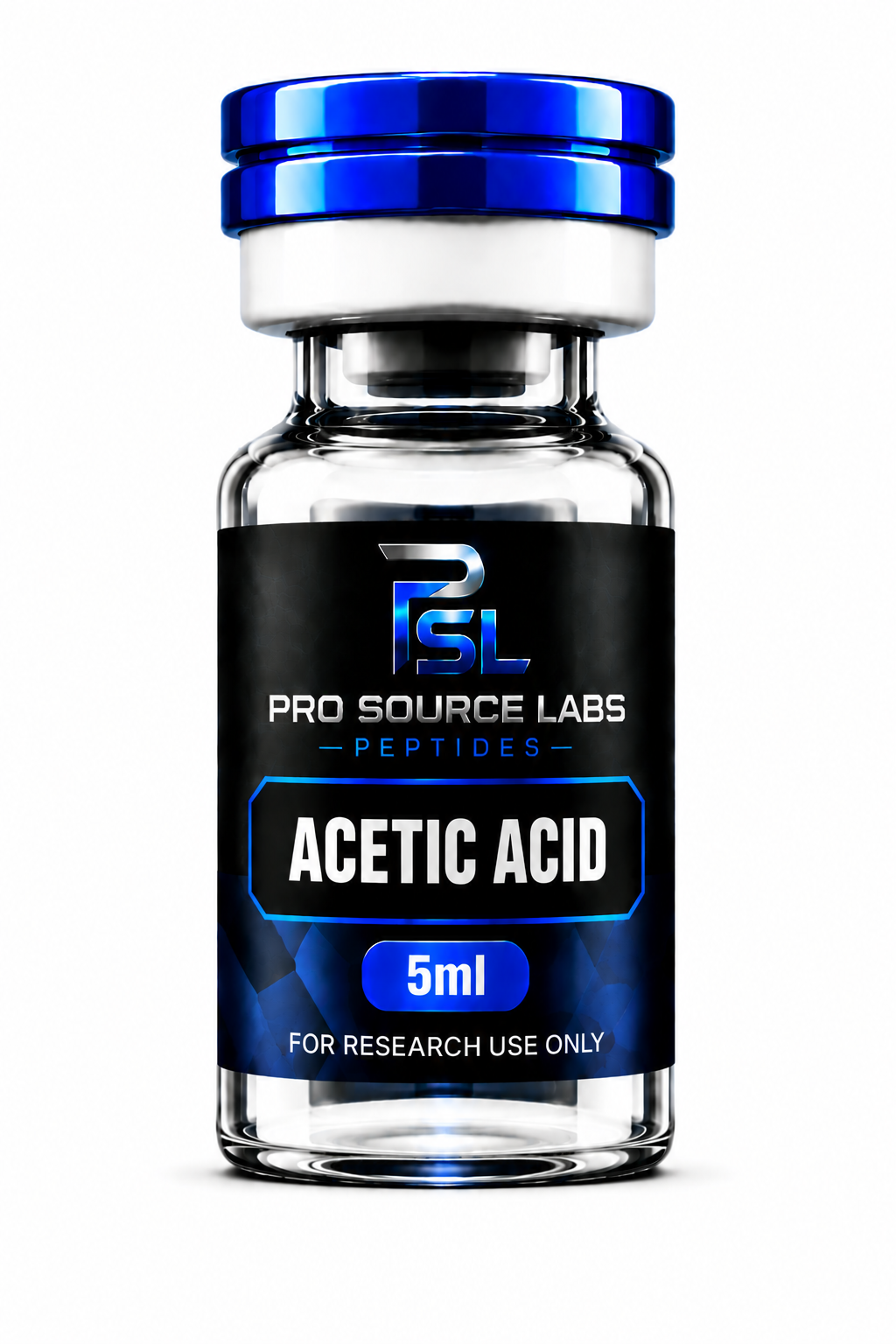 Acetic Acid 5mL sterile laboratory diluent vial — ProSource Labs