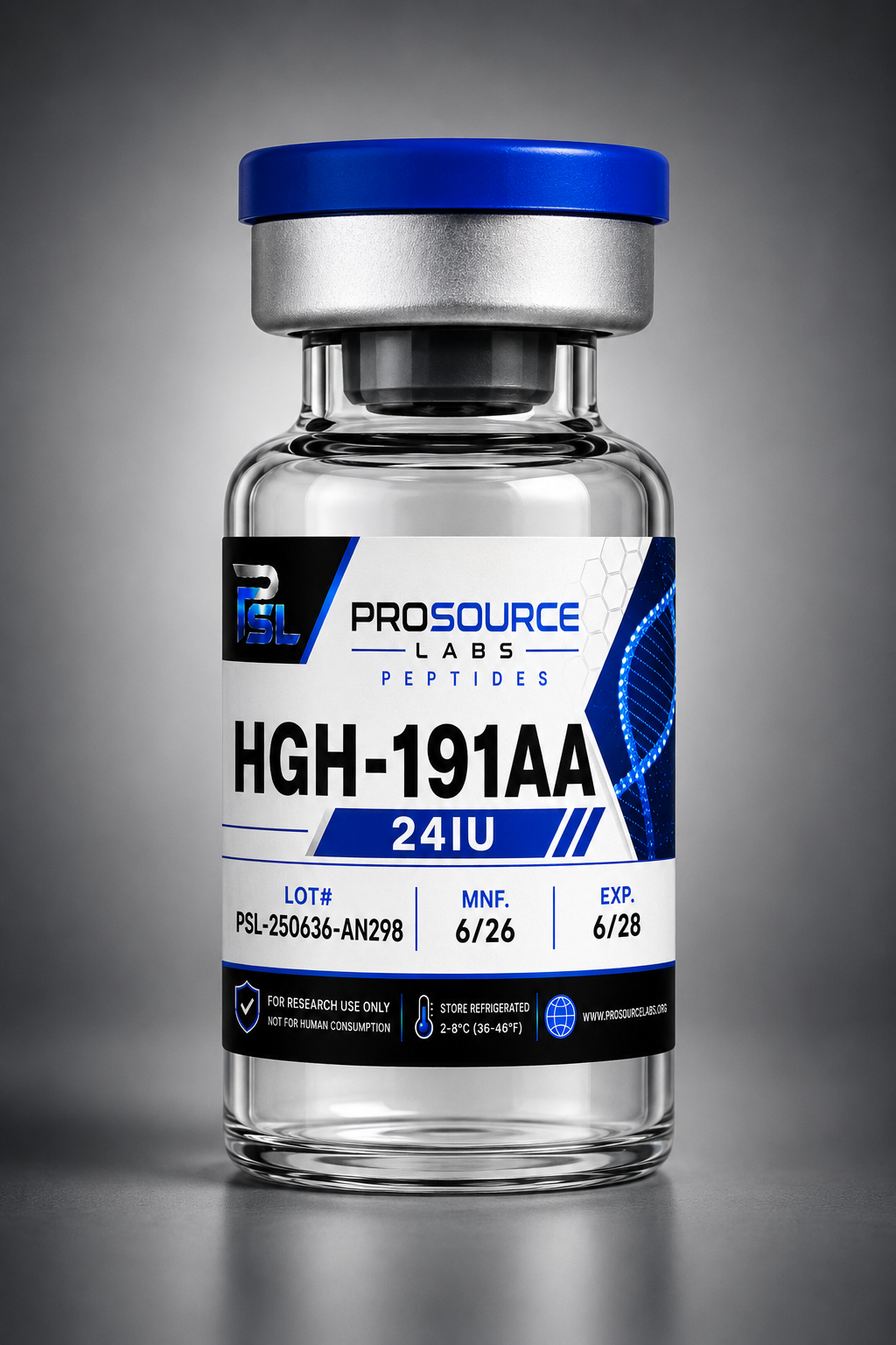 HGH-191AA 24iu lyophilized research vial — ProSource Labs