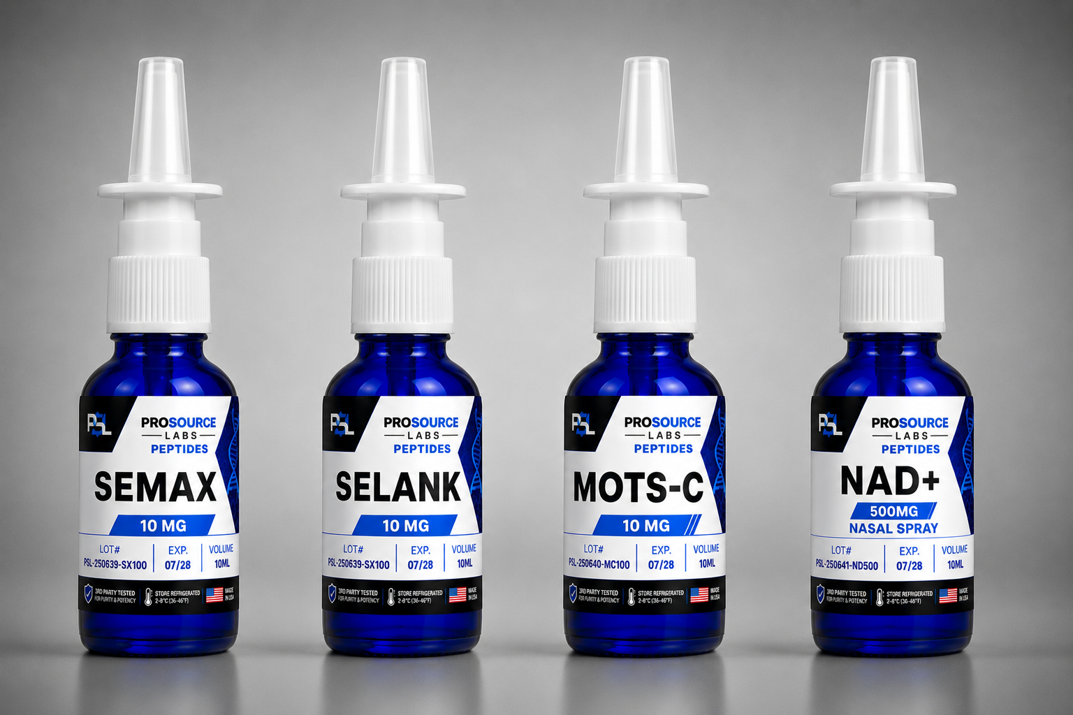 ProSource Mist Bundle 4-Pack Bundle ready-to-use research nasal spray bottle — ProSource Labs